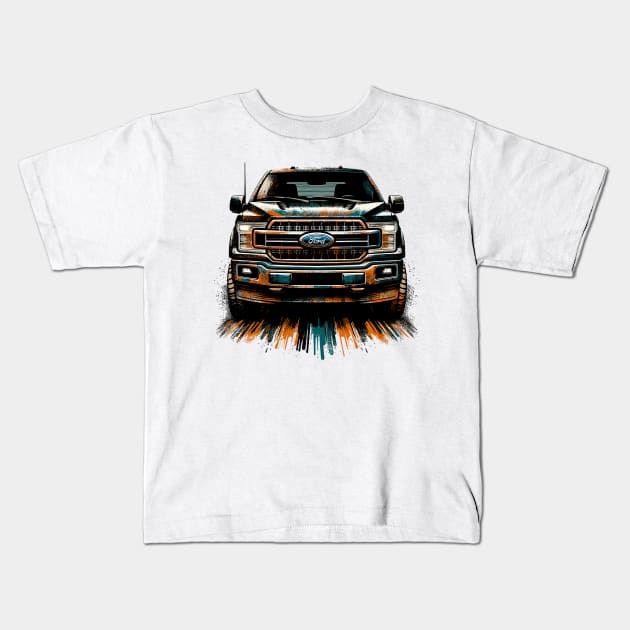 Ford F150 Kids T-Shirt by Vehicles-Art